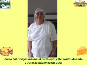 Nossa instrutora mestre queijeira